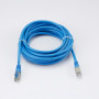 C ble RJ45 Male/Male droit CAT6A F/UTP - Longueur 5M - Bleu - en sachet