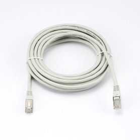 C ble RJ45 Male/Male droit CAT6A F/UTP - Longueur 5M - Gris - en sachet