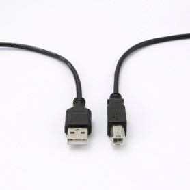 C ble USB A/USB B Male/Male - Longueur 2M - Noir - en sachet