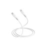 C ble USB-C/USB-C 2.0 Male/Male - 25W - Longueur 1M - Blanc - en sachet