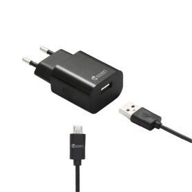 Bundle Chargeur + c ble micro USB Chargeur secteur 2.4A + c ble 1m noir