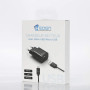 Bundle Chargeur + c ble micro USB Chargeur secteur 2.4A + c ble 1m noir