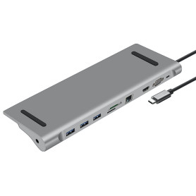 HUB USB-C HEDEN 10 PORTS HDMI 4K/60HZ