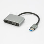 Adaptateur USB 2.0 male / HDMI F + VGA F HDMI 1920*1080P