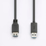 Rallonge USB 3.0 - 2m USB A m le / USB A femelle Coloris noir