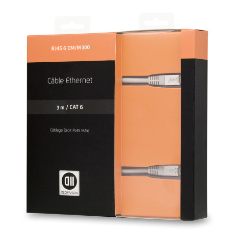 C ble RJ45 droit m le CAT 6-3 m