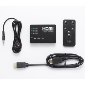 Switch HDMI 4 entres 1 sortie support le 4K avec une tlcommande + c ble HDMI