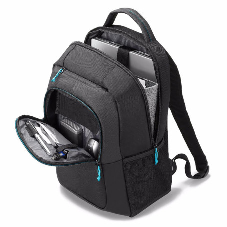 DICOTA Sac a dos BACKPACK SPIN Noir design sportif Pour PC portable 13 -15.6 +