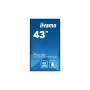 IIYAMA LFD 43 dalle IPS 24/7 4K 3840x2160 16:9 3xHDMI 2xUSB(2.0) LAN RS-232 DP 