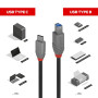 Lindy 36666 câble USB 1 m USB 3.2 Gen 1 (3.1 Gen 1) USB C USB B Noir
