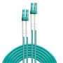 Lindy 46376 câble de fibre optique 20 m LC OM3 Turquoise