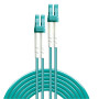 Lindy 46400 câble de fibre optique 30 m LC OM3 Turquoise