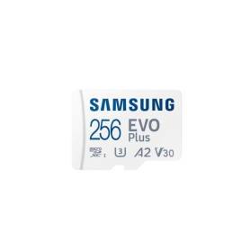 CARTE MEMOIRE SAMSUNG 256G MICRO SD EVO PLUS 2024 avec adaptateur SD classe 10 M