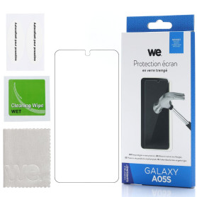 WE Verre tremp SAMSUNG GALAXY A05: Protection cran - anti-rayures - anti-bulle