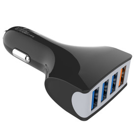Chargeur allume-cigare 4 ports USB - Total 35W/7A - 1 port QC 3.0 18W (DC 5V/3A