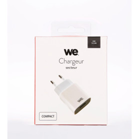 Chargeur secteur 1 USB 2.4A = 12W