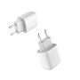 Chargeur secteur 2 sorties 1 USB A et 1 USB C Capacit totale 3A - 20W - blanc