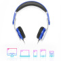 Casque enfant bleu (3  10 ans) pliable/rglable/ergonomique limitation volume 