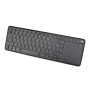 Clavier sans fil pav tactile intg connx 2.4GHz avec recepteur pav tactile/num