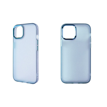 WE Coque colore protection mtallique IPHONE 12 / 12 PRO bleu: coloris bleu et