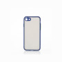 We Coque de protection RUBBER APPLE IPHONE 7 / 8 / SE 2020 Bleu: Dos transparent