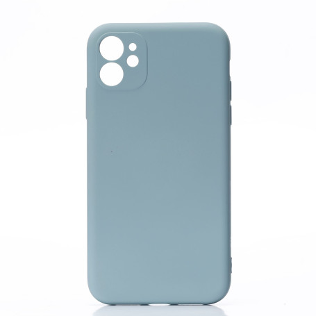 We Coque de protection SILICONE APPLE IPHONE 11 Gris: Matire silicone - effet m