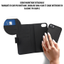 WE Etui folio MAGNETIQUE APPLE IPHONE 6 / 7 / 8 / SE 2020 Noir: Coque dtachable