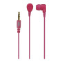 Ecouteurs fushia - 1.2m-jack 3.5mm diamtre driver: 10mm impdance 32Ohms sensib