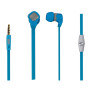 Ecouteurs avec micro 1.20m - pla Bi-couleur bleu/gris - jack 3.5mm diamtre driv