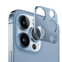 WE Protection d'objectifs appareil photo iPhone 13 PRO Bleu Alpin: Alliage d'alu