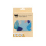 WE POP Pack Tapis de souris design bleu abstrait : 200x140x3mm + souris optique 