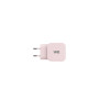 WE POP Pack Chargeur secteur + C ble USB-C/USB-C Rose poudre : Chargeur secteur