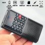 RADIO DE POCHE rechargeable FM, lecteur de carte micro SD RMS 3W, prise casque N