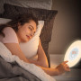 Rveil lumineux WE 2W radio FM, lampe de chevet, simul de lever/coucher de solei