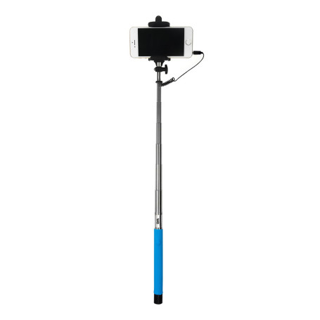 Bras Selfie bleu longueur: 22.5  100.5cm compatible IOS 4.0 / Android 3.0 Conne