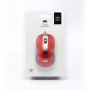 Souris filaire WE 1200DPI , USB, longeur c ble 1.5m finition mtallique Bordeaux