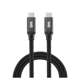 WE C ble USB-C m le/USB-C m le/m le en nylon tress 1m - USB 3.2 gen 1 - 3A - no
