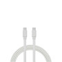 C ble USB-C m le/USB-C m le plat 1 m - Charge 60W (3A/20V) - USB 2.0 - blanc - n