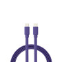 C ble USB-C m le/USB-C m le plat 1 m - Charge 60W (3A/20V) - USB 2.0 - violet - 