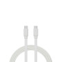 C ble USB-C m le/USB-C m le plat 2 m - Charge 60W (3A/20V) - USB 2.0 - blanc - n