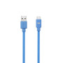 C ble USB-C m le/USB A m le plat 1 m - USB 3.1 gen 2 - bleu ne s'emm le pas