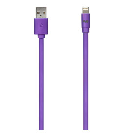 C ble Apple USB/Lightning plat : vite les noeuds 1m Violet - en silicone