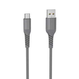 C ble USB/Micro-USB m le/m le avec cordon en nylon + kevlar 400D - 1m
