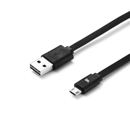 C ble USB/micro USB plat 1m noir - reversible