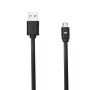 C ble USB/micro USB plat 1m noir - reversible