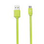 C ble USB/micro USB plat 1m vert - reversible