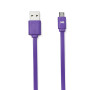 C ble USB/micro USB plat 1m violet - reversible