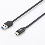C ble USB/USB-C en silicone - USB 2.0 - 2m - noir