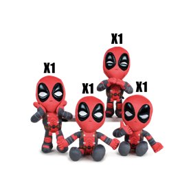 Assortiment peluches Deadpool (4 pièces)