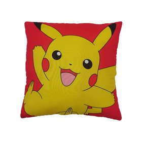 COUSSIN PIKACHU ET CARAPUCE 40x40CM